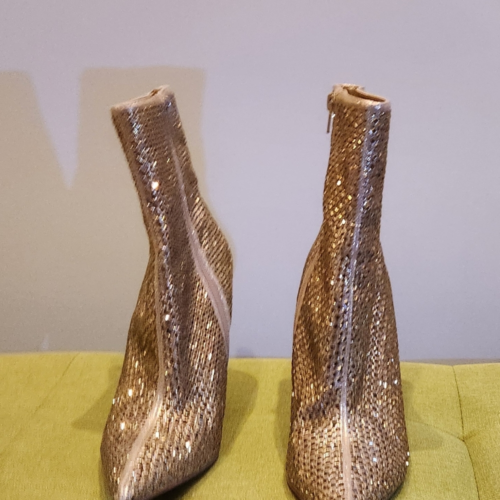 Steve Madden Gold Heeled Boots